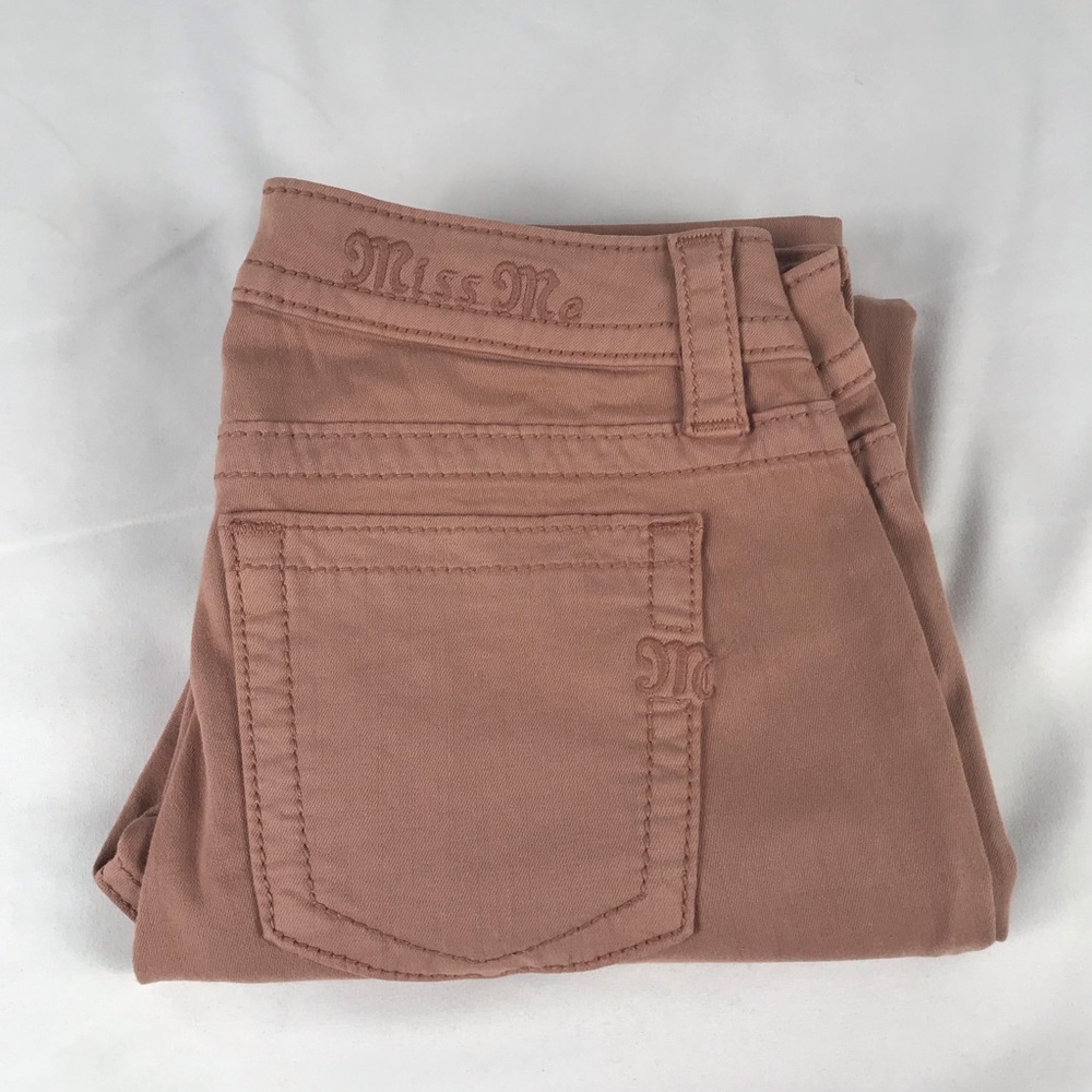 Miss Me Dusty Pink Cropped Jeans (26) NWT - Picture 7 of 8